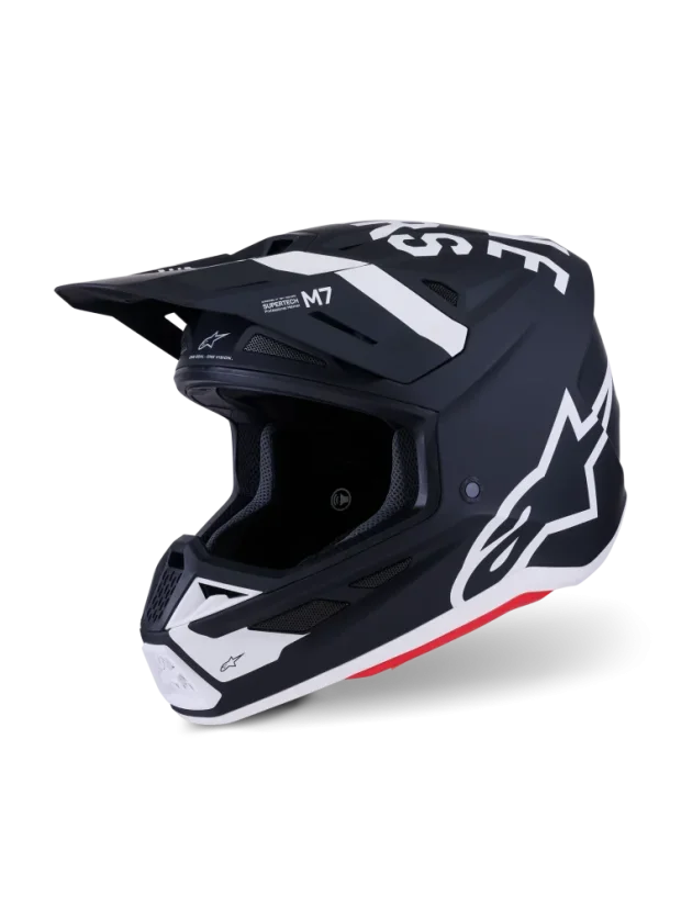 Alpinestars přilba Dasher S-M7 Černá/Bílá - Velikost: XS