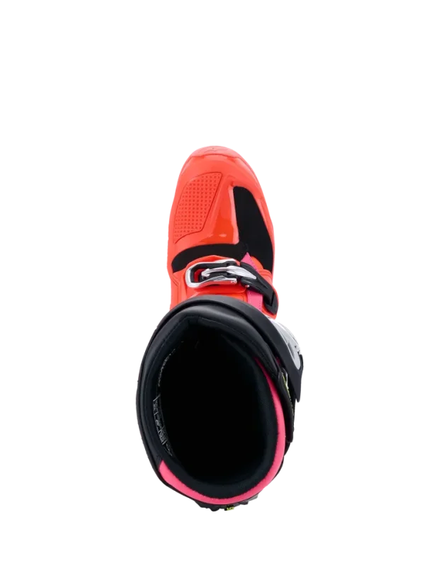 Motokrosové boty ALPINESTARS TECH 7 Černá/Červená fluo/Růžová fluo - Velikost obuvi: 43
