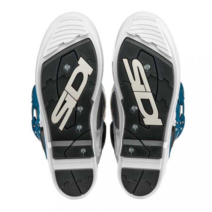 Motokrosové topánky Sidi Crossfire 3 SRS  White/petrol - Velikost obuvi: 46