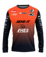 Enduro koszulka HES 2025 - pomarańczowy