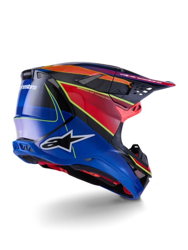 Alpinestars přilba ERA S-M10 Modrá/Červená/Žlutá fluo - Velikost: XS