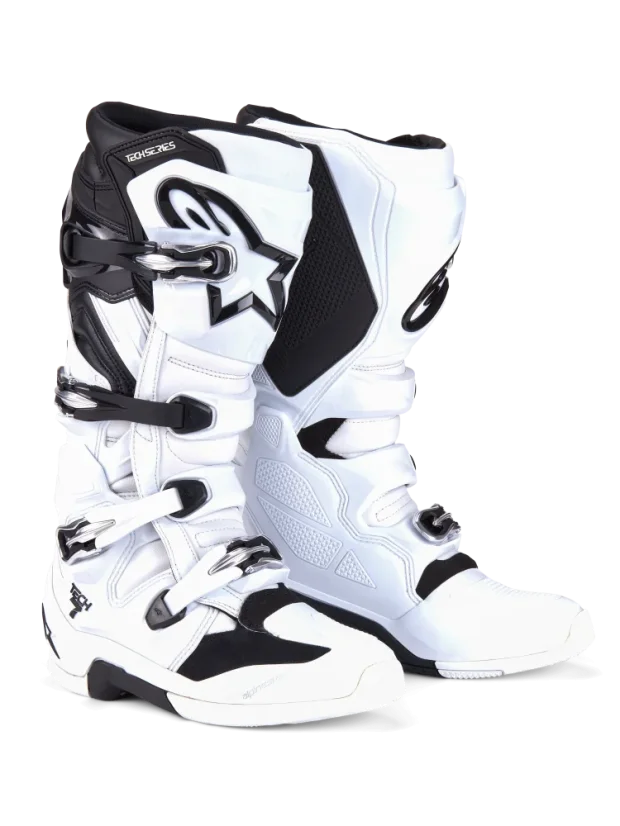 Motokrosové topánky ALPINESTARS TECH 7 (Biela/Čierna) - Veľkosť obuvi: 44,5