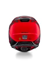 Kask Alpinestars Supertech S-M10 Srebrny/Czarny/Pomarańczowy fluo