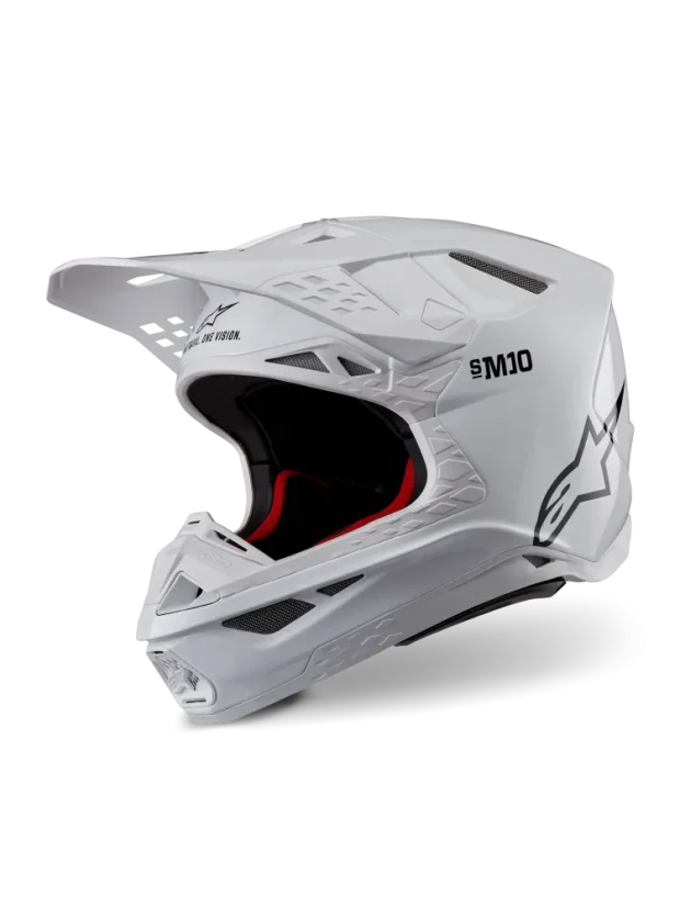 Alpinestars přilba Solid S-M10 Bílá lesklá - Velikost: XL