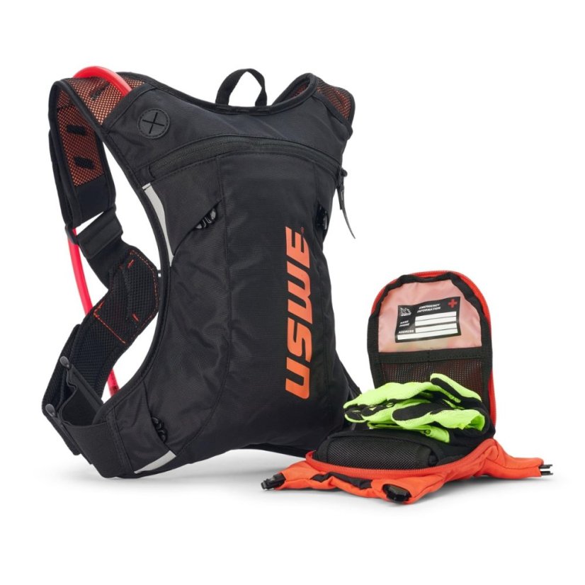 Enduro batoh USWE MOTO HYDRO 3L  čierna/oranžová