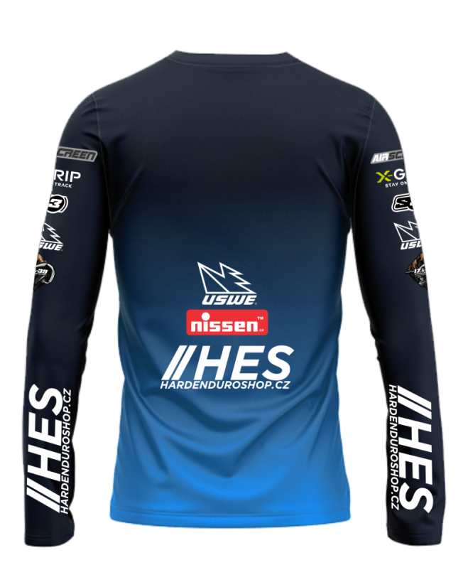 Enduro koszulka HES 2025 - Niebieski - Rozmiar: XS