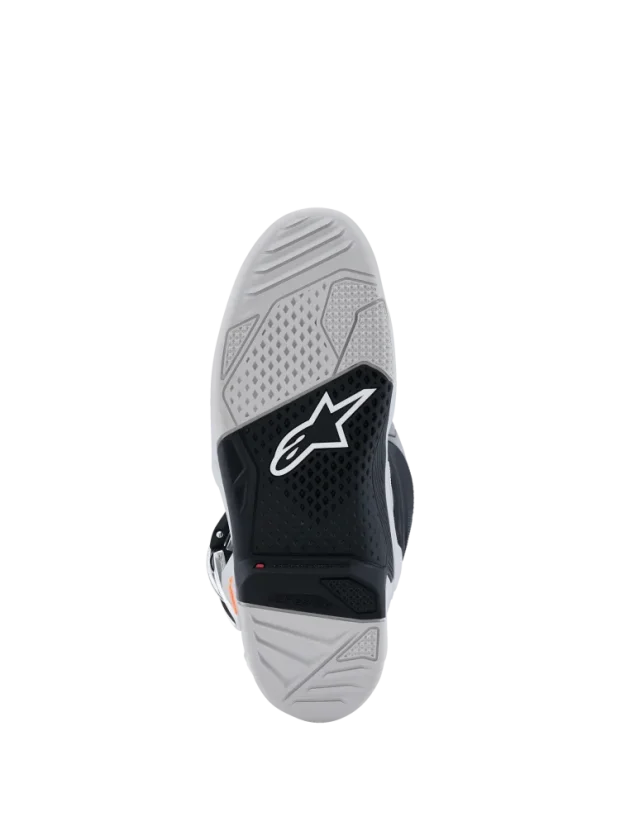 Motokrosové boty ALPINESTARS TECH 7 Černá/Světle šedá/Oranžová fluo/Magenta - Velikost obuvi: 40,5