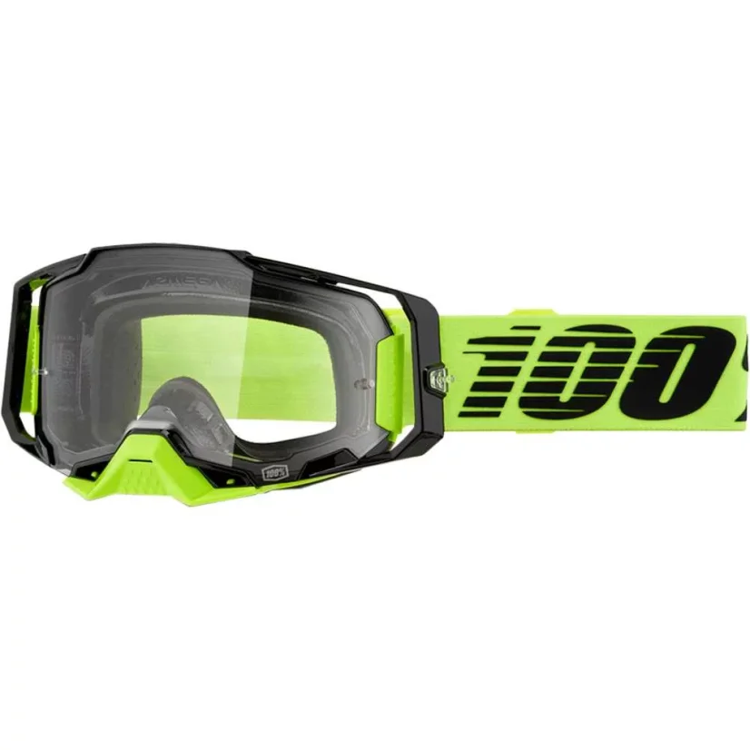Motokrosové Brýle 100% ARMEGA Neon Yellow