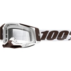 Motokrosové Brýle 100% RACECRAFT 2 Bílá/hnědá