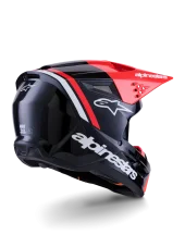 Alpinestars přilba SM3 Radium černá/červená fluorescenční/bílá