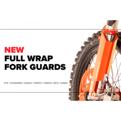 Kryt vidlice FULL WRAP KTM 2008-14 ČERNÉ