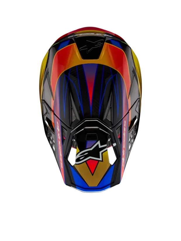 Alpinestars přilba ERA S-M10 Zlatá/Žlutá/Rio červená - Velikost: L