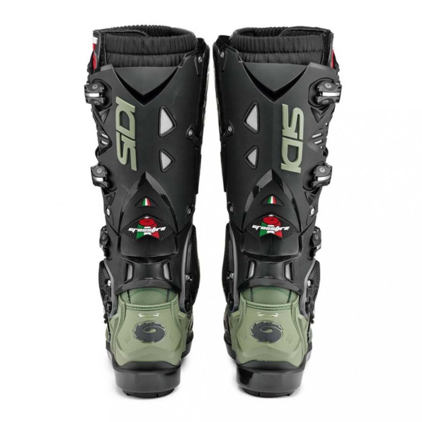 Motokrosové topánky Sidi Crossfire 3 SRS Army black - Velikost obuvi: 45