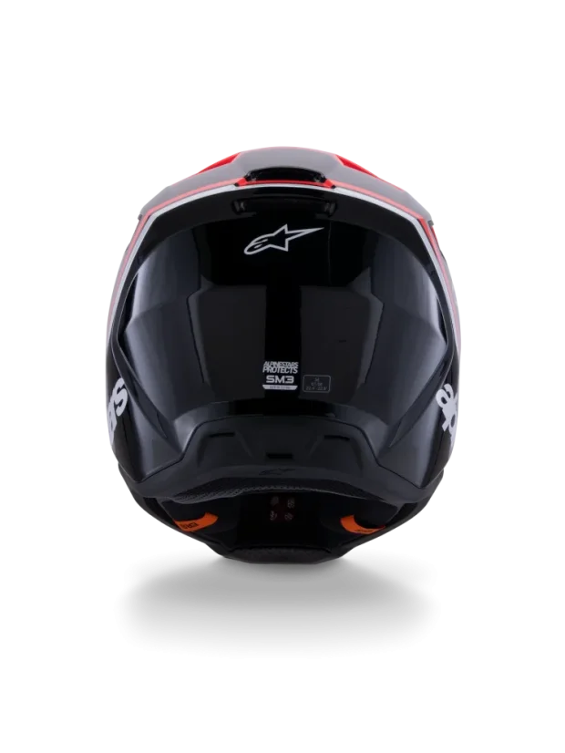 Alpinestars přilba SM3 Radium černá/červená fluorescenční/bílá