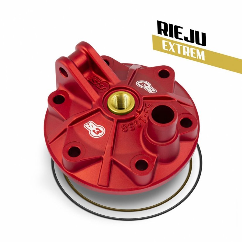 Laděná hlava válce S3Parts Červená EXTREME KIT Rieju 300 2021->