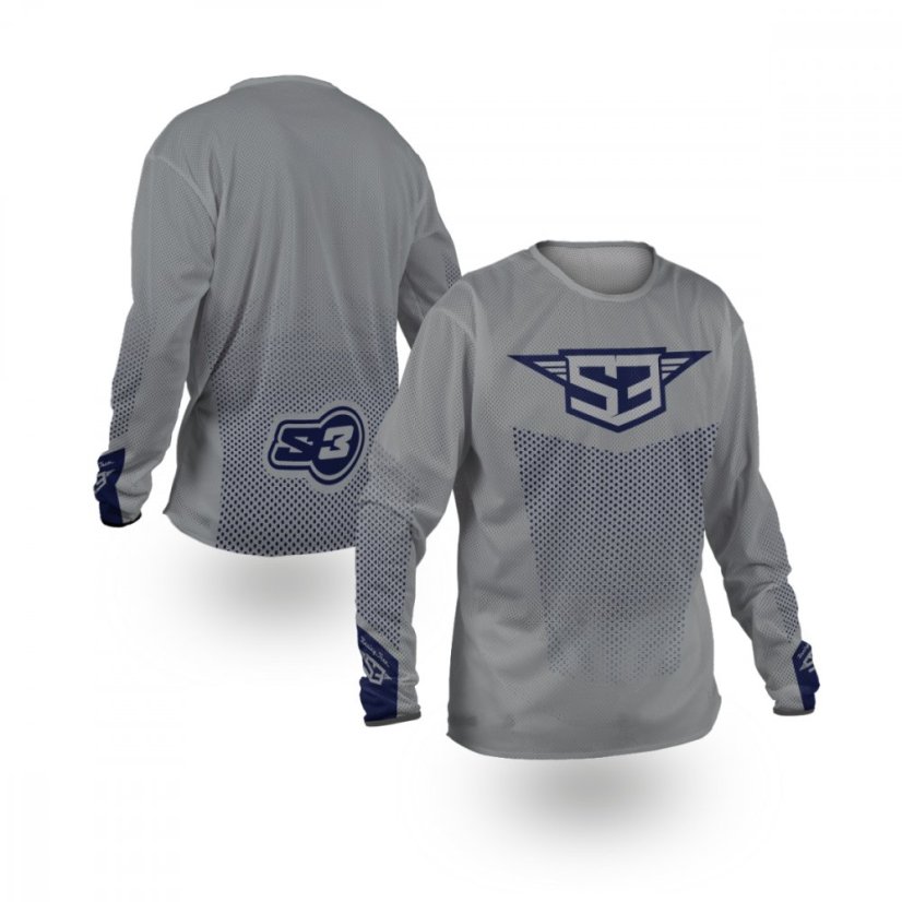 Enduro Dres S3 Parts Šedá - Velikost: 2XL