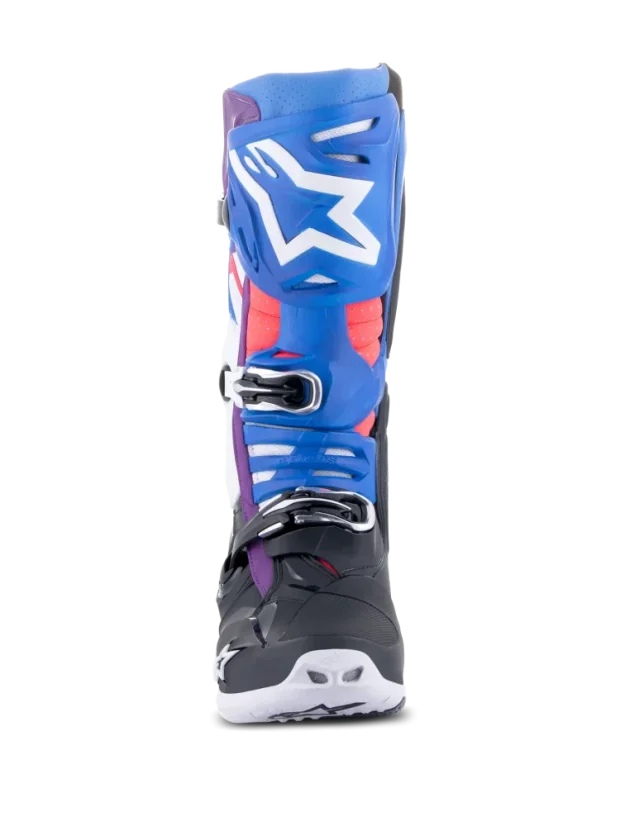 Buty enduro ALPINESTARS  TECH 10 SUPERVENTED Biały/Czarny/niebeski - Rozmiar buta: 44,5
