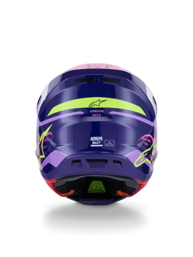 Alpinestars přilba Deed S-M7 Fialová/Růžová - Velikost: 2XL