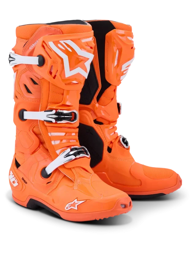 Buty enduro ALPINESTARS  TECH 10 SUPERVENTED pomarańczowy - Rozmiar buta: 42