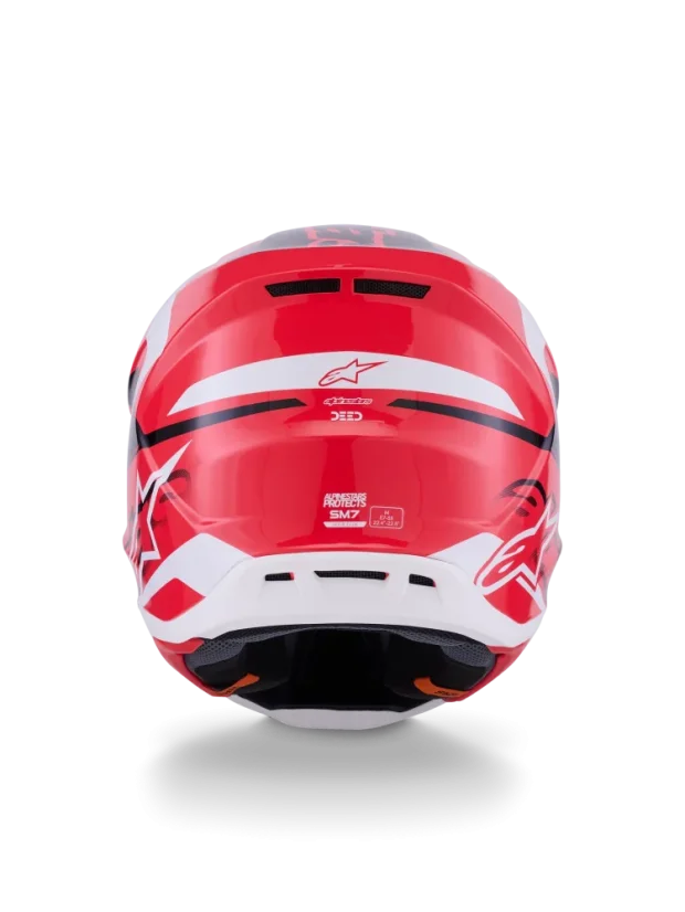 Alpinestars přilba Deed S-M7 Červená/Černá/Bílá - Velikost: XS