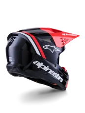 Alpinestars přilba SM3 Radium černá/červená fluorescenční/bílá