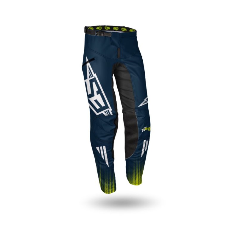 Enduro Nohavice X-Comfort S3 Parts Modrá-Žlutá - Velikost Kalhot: 38