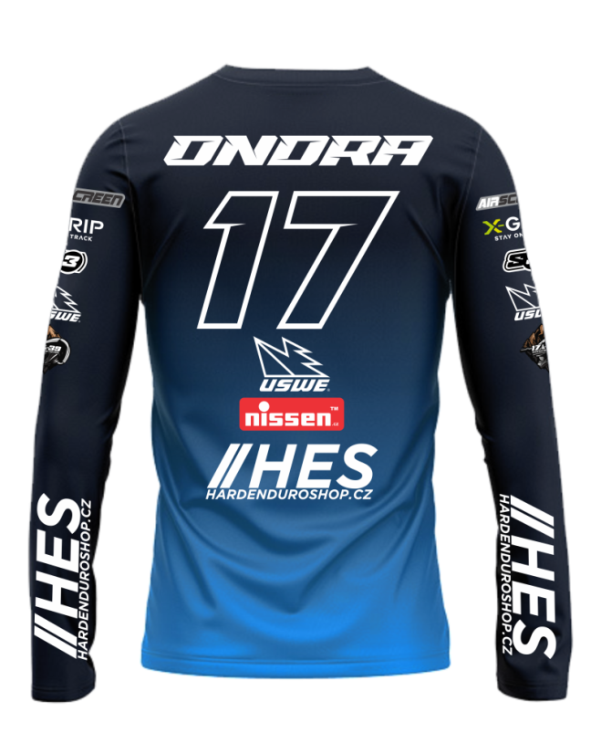 Enduro koszulka HES 2025 - Niebieski - Rozmiar: XS
