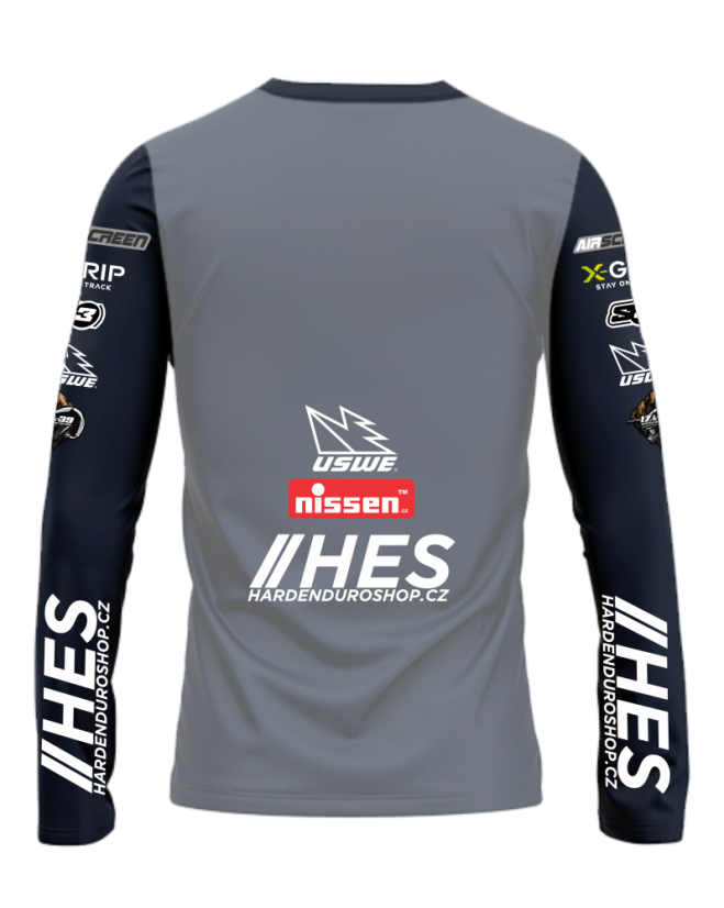 Enduro koszulka HES 2025 - Szary - Rozmiar: L