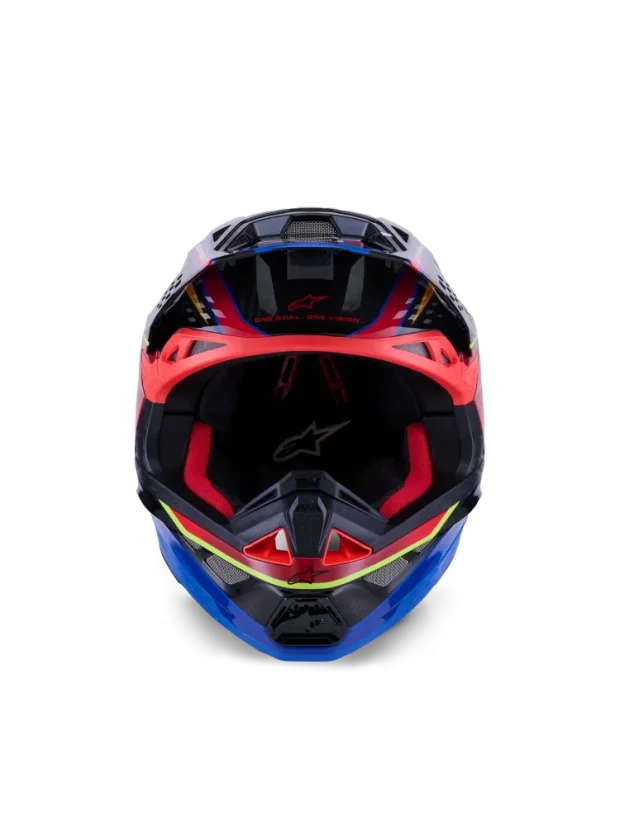 Alpinestars přilba ERA S-M10 Modrá/Červená/Žlutá fluo - Velikost: XS