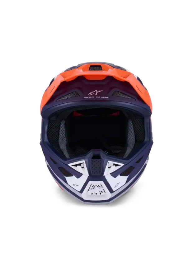 Alpinestars přilba Core S-M7 Oranžová/Modrá