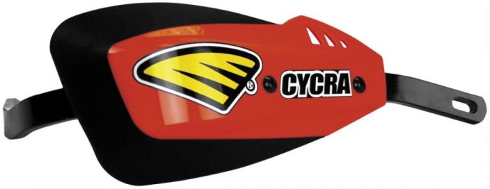 Blástry Cycra series one ČERVENÉ vč. montážního kitu pro řidítka 28,6mm