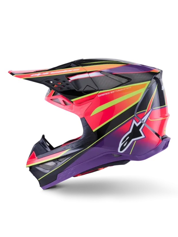 Alpinestars přilba ERA S-M10 Růžová/Fialová/Žlutá - Velikost: S