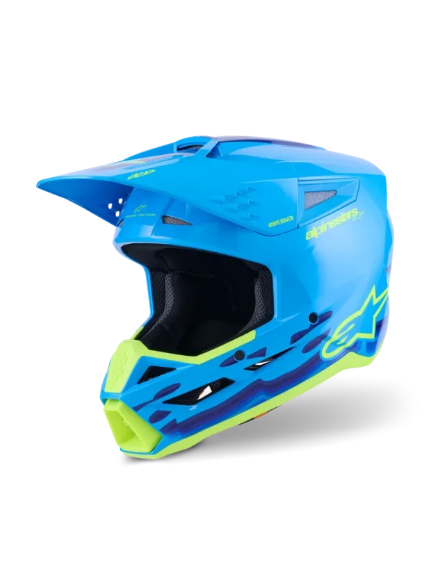 Alpinestars přilba SM3 Force Azurová - Velikost: M