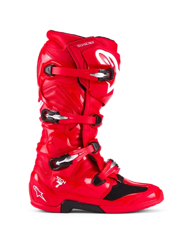 Motokrosové boty ALPINESTARS TECH 7 (Červená) - Velikost obuvi: 44,5