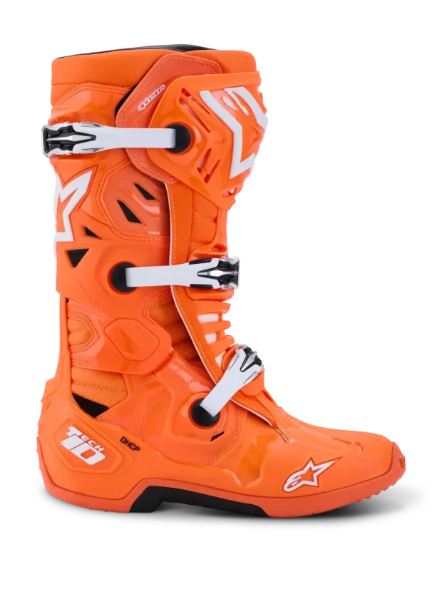 Buty enduro ALPINESTARS  TECH 10 SUPERVENTED pomarańczowy - Rozmiar buta: 42