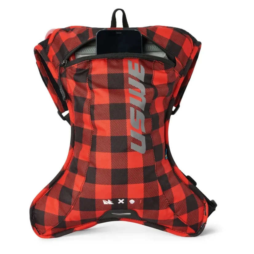 Plecak enduro USWE Outlander 2L Flanell Czerwono-Czarny