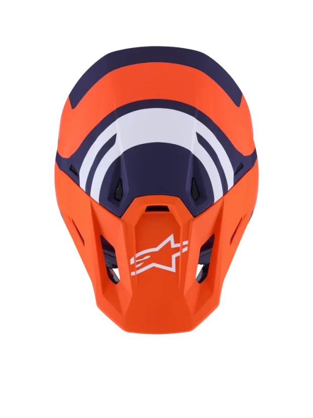 Alpinestars přilba Core S-M7 Oranžová/Modrá