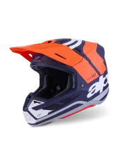 Alpinestars přilba Core S-M7 Oranžová/Modrá