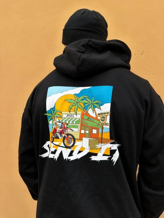 Mikina Beach club SEND IT - Velikost: 2XL