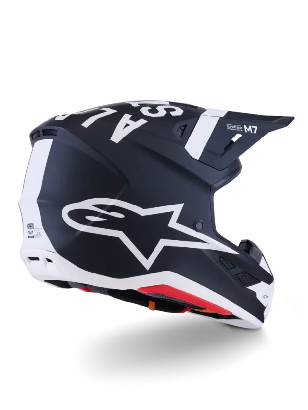 Alpinestars přilba Dasher S-M7 Černá/Bílá - Velikost: XS