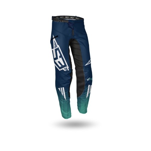 Endurové Kalhoty X-Comfort S3 Parts Modrá-Zelená - Velikost Kalhot: 34