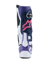 Buty enduro ALPINESTARS  TECH 10 biały / fioletowy / granatowy / różowy fluo