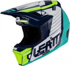 Motokrosová Helma Leatt Moto 7.5 + Brýle Leatt 4.5 Blue