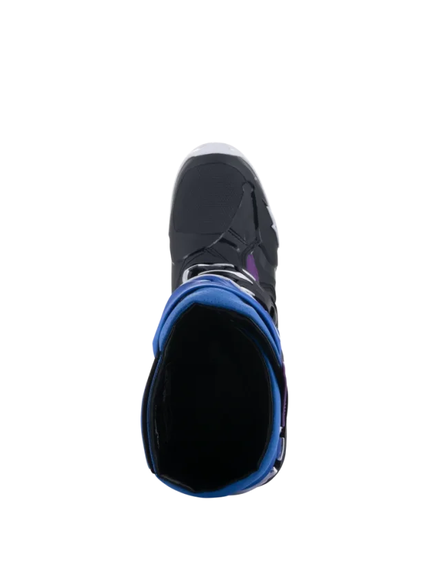 Buty enduro ALPINESTARS  TECH 10 SUPERVENTED Biały/Czarny/niebeski - Rozmiar buta: 44,5