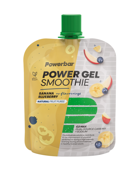 Kapsička POWERBAR POWERGEL SMOOTHIE 90G - Příchuť: Banán a borůvky