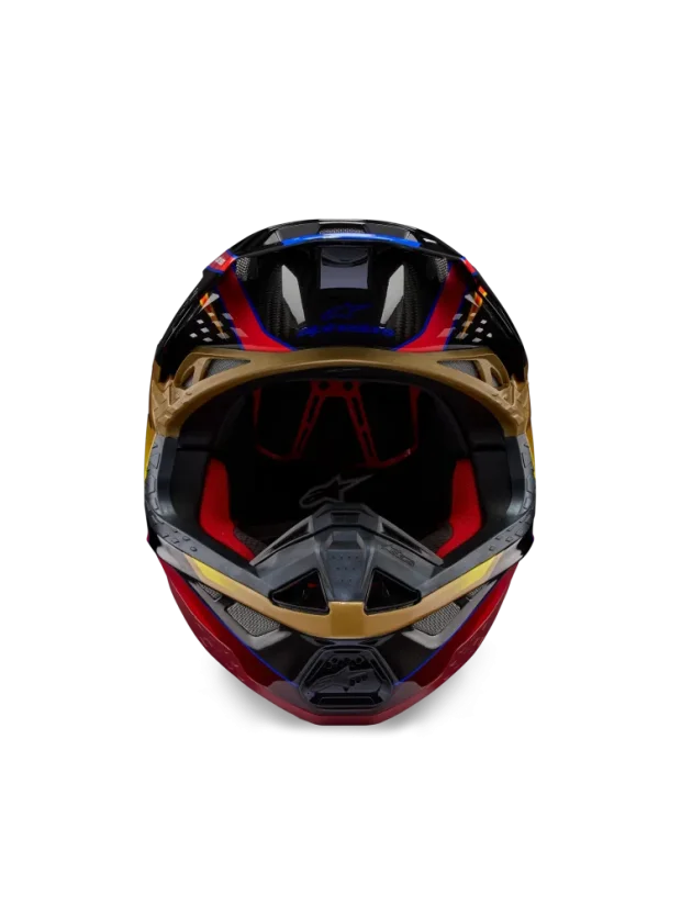 Alpinestars přilba ERA S-M10 Zlatá/Žlutá/Rio červená - Velikost: L