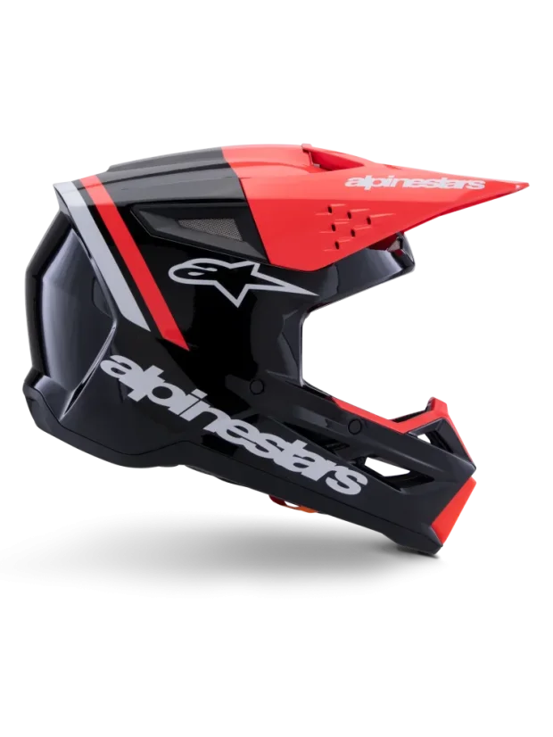 Alpinestars přilba SM3 Radium černá/červená fluorescenční/bílá