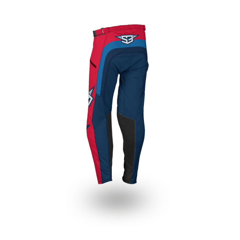 Endurové Kalhoty X-Comfort S3 Parts Červené-Modrá - Velikost Kalhot: 34