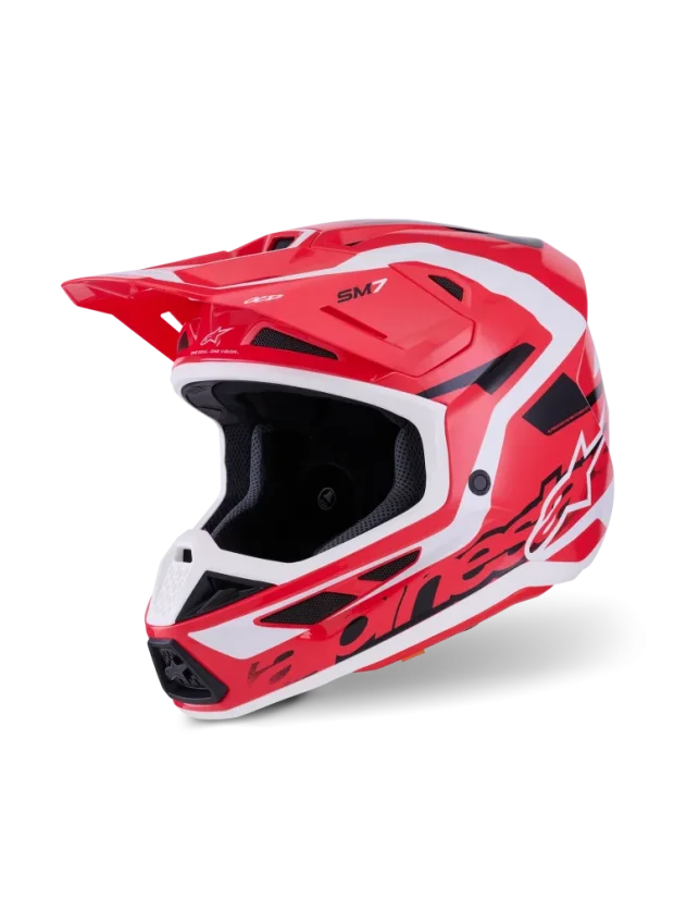 Alpinestars přilba Deed S-M7 Červená/Černá/Bílá