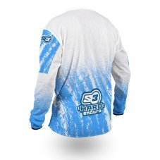 Enduro koszulka s3 parts Niebiesko-biały